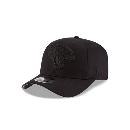 Jacksonville Jaguars Black On Black Stretch Snap 9FIFTY Snapback Hat