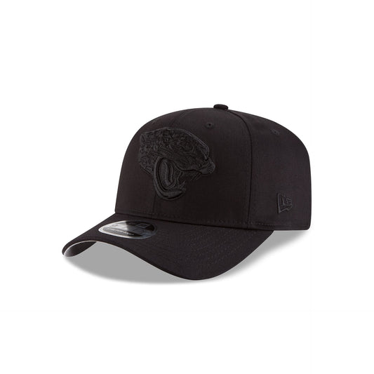 Jacksonville Jaguars Black On Black Stretch Snap 9FIFTY Snapback Hat