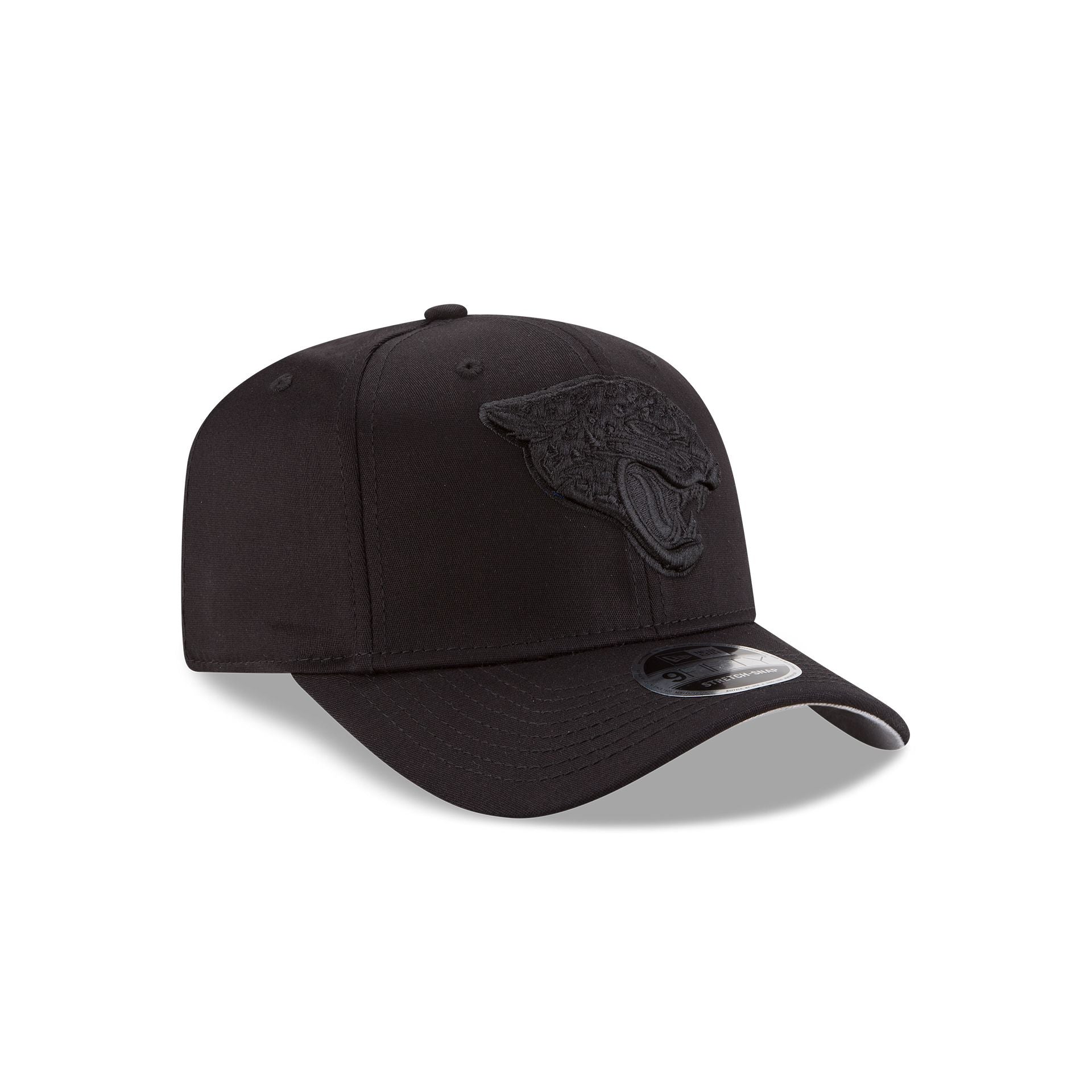 Jacksonville Jaguars Black On Black Stretch Snap 9FIFTY Snapback Hat