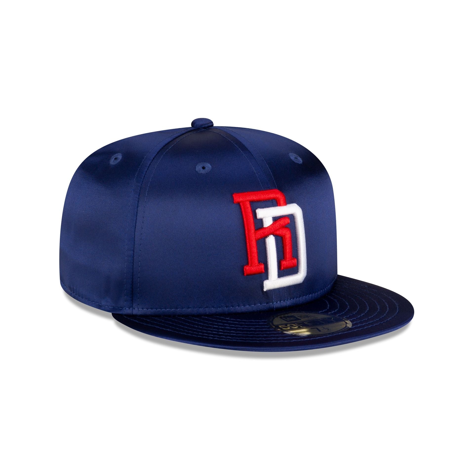 Dominican Republic Royal Blue Satin 59FIFTY Fitted Hat