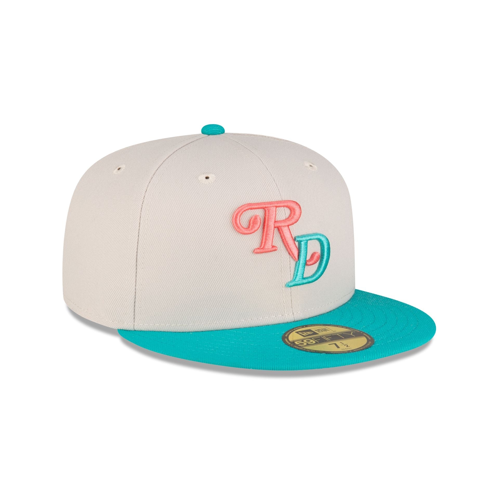 Dominican Republic Teal Script 59FIFTY Fitted Hat