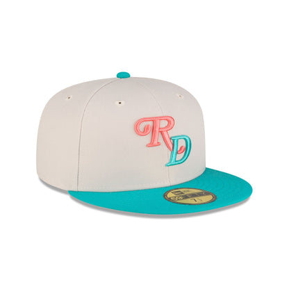 Dominican Republic Teal Script 59FIFTY Fitted Hat