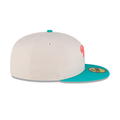 Dominican Republic Teal Script 59FIFTY Fitted Hat