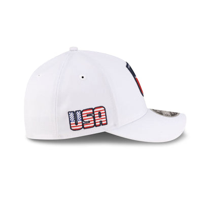 U.S. Soccer Men's National Team Americana Flag White 9FORTY M-Crown A-Frame Snapback Hat