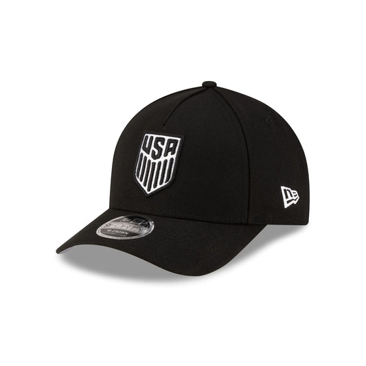U.S. Soccer Men's National Team Black 9FORTY M-Crown A-Frame Snapback Hat