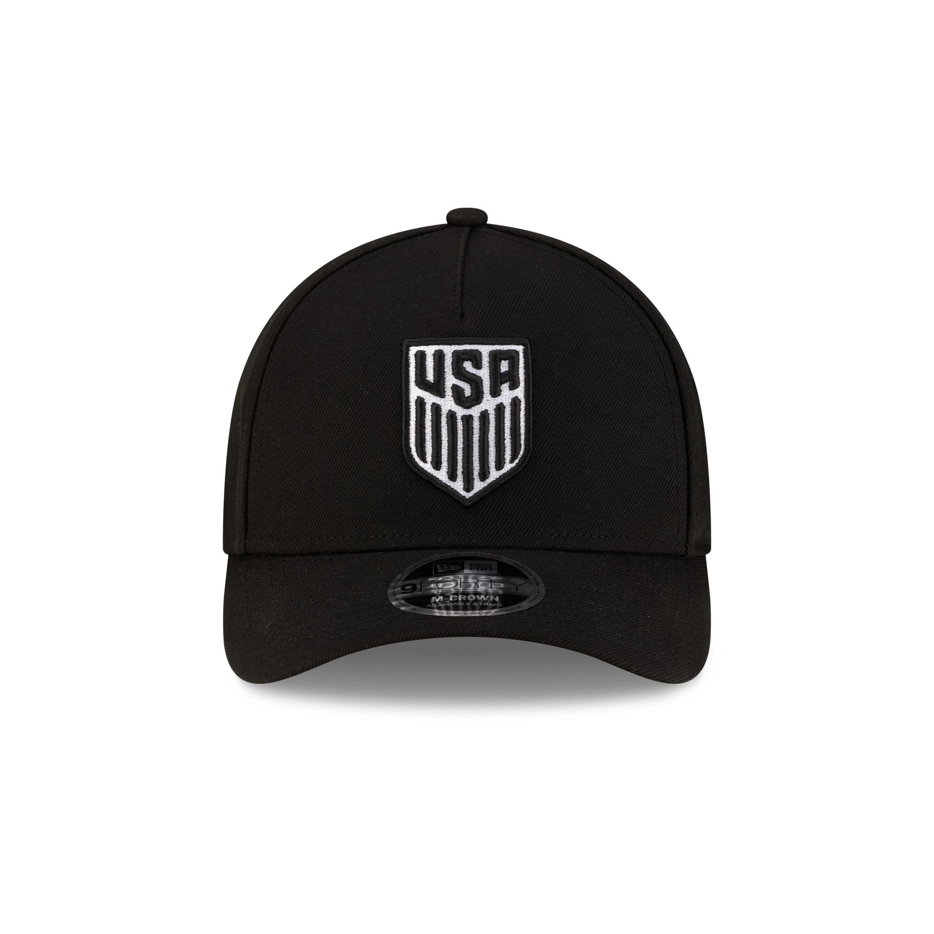 U.S. Soccer Men's National Team Black 9FORTY M-Crown A-Frame Snapback Hat