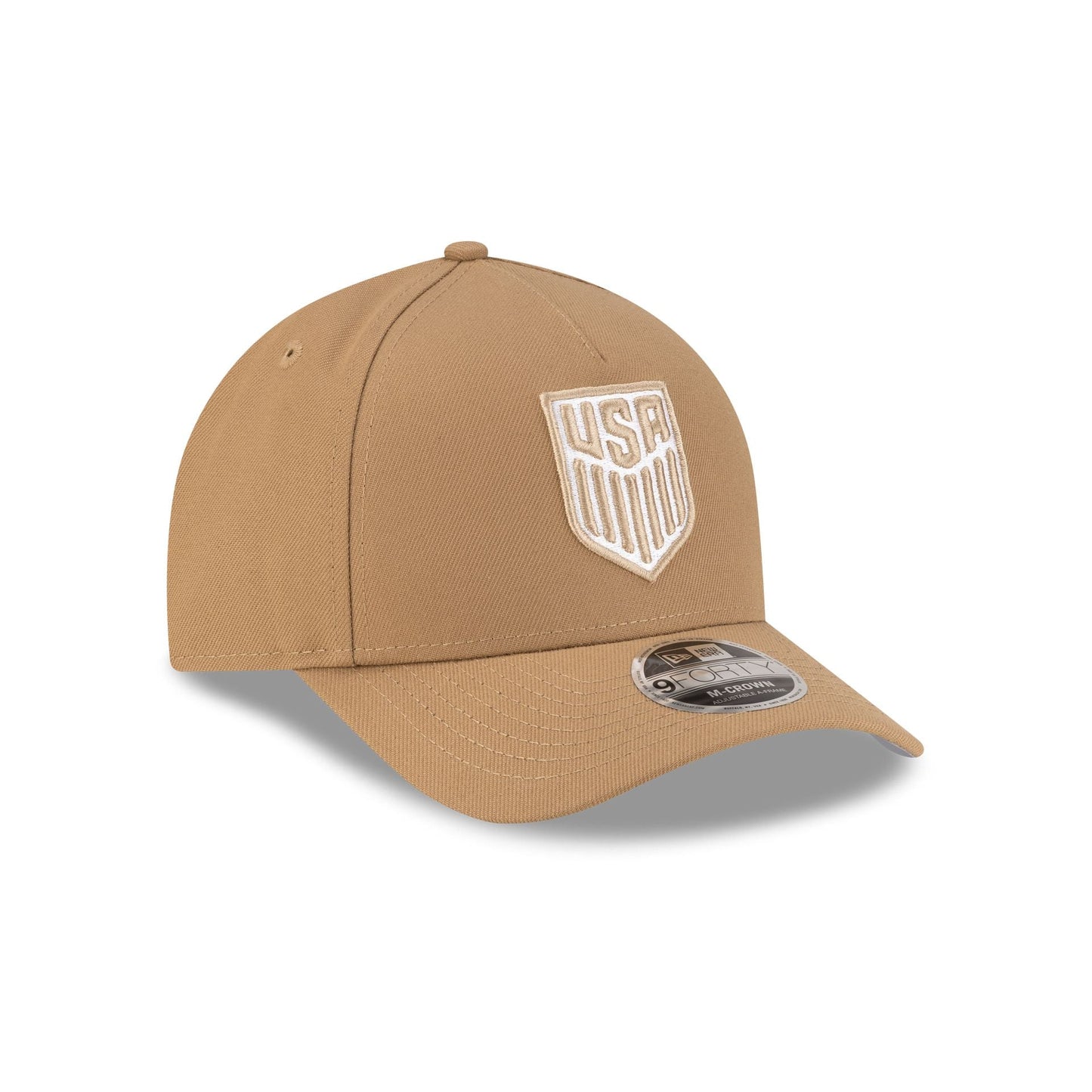U.S. Soccer Men's National Team Khaki 9FORTY M-Crown A-Frame Snapback Hat