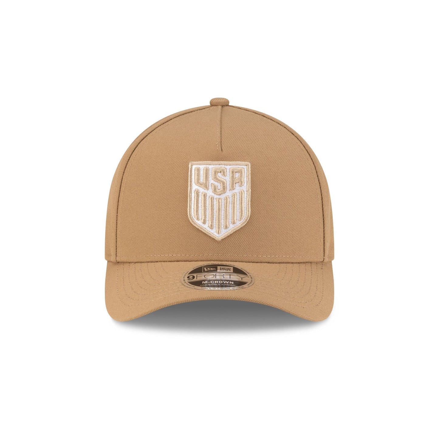 U.S. Soccer Men's National Team Khaki 9FORTY M-Crown A-Frame Snapback Hat