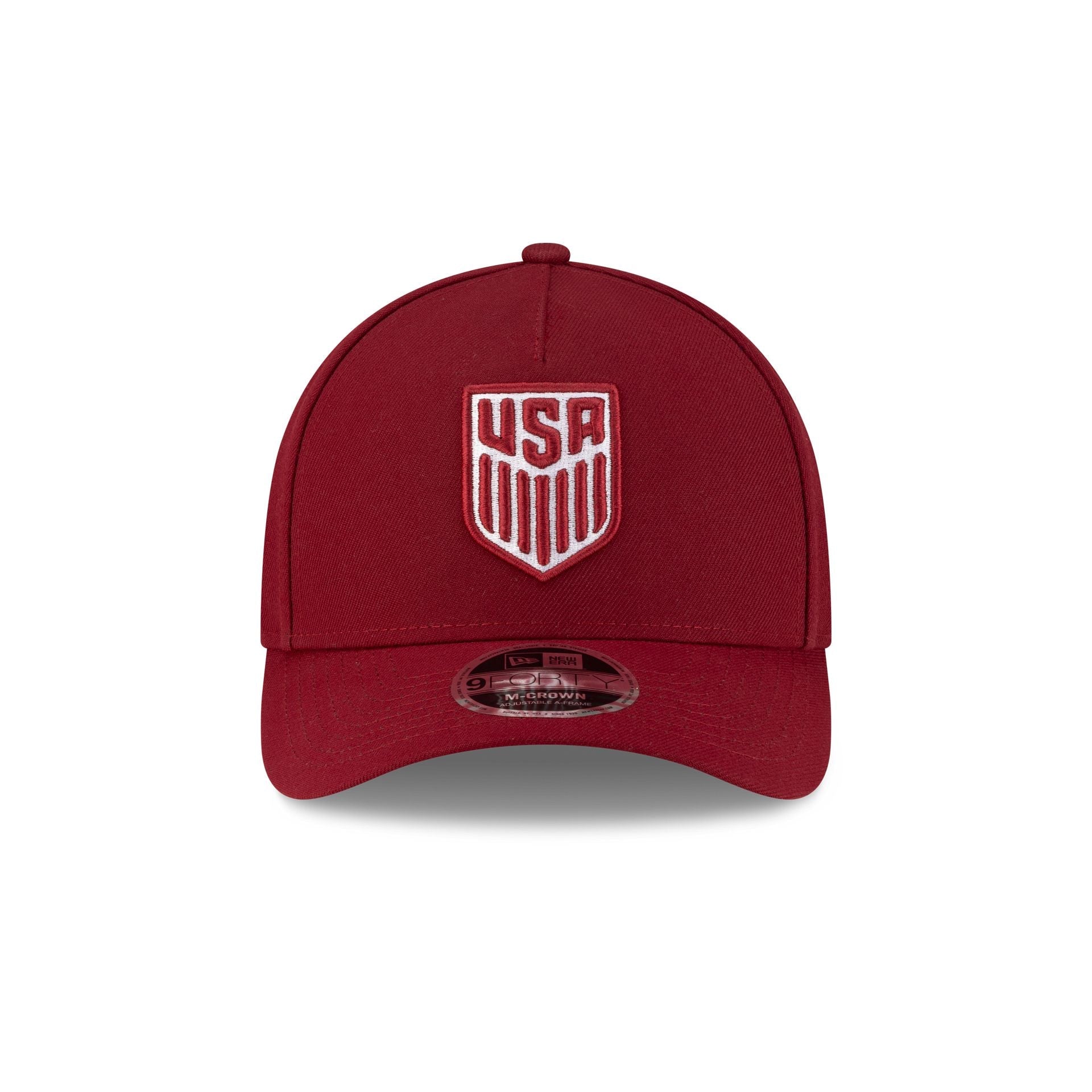 U.S. Soccer Men's National Team Cardinal 9FORTY M-Crown A-Frame Snapback Hat