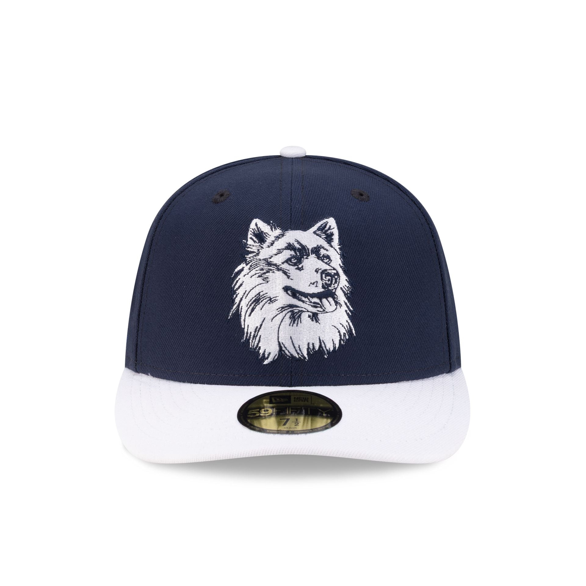 Just Caps College Champions Sidepatch Connecticut Huskies 59FIFTY Fitted Hat