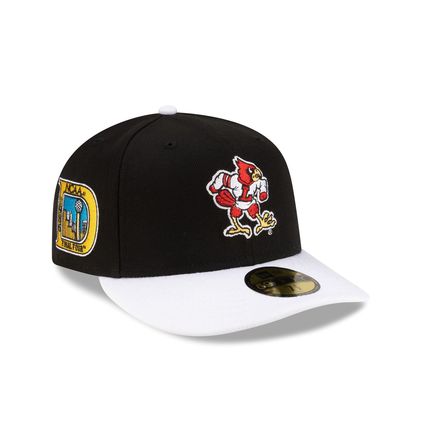 Just Caps College Champions Sidepatch Louisville Cardinals 59FIFTY Fitted Hat