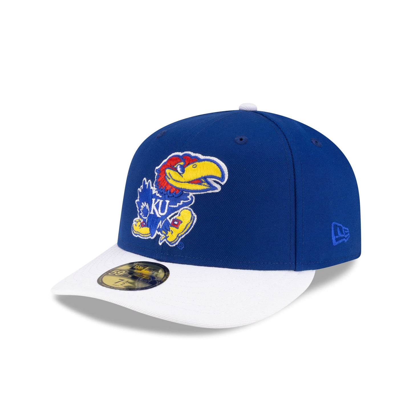 Just Caps College Champions Sidepatch Kansas Jayhawks 59FIFTY Fitted Hat