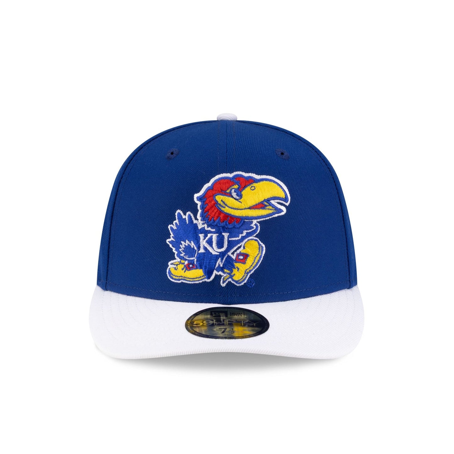 Just Caps College Champions Sidepatch Kansas Jayhawks 59FIFTY Fitted Hat