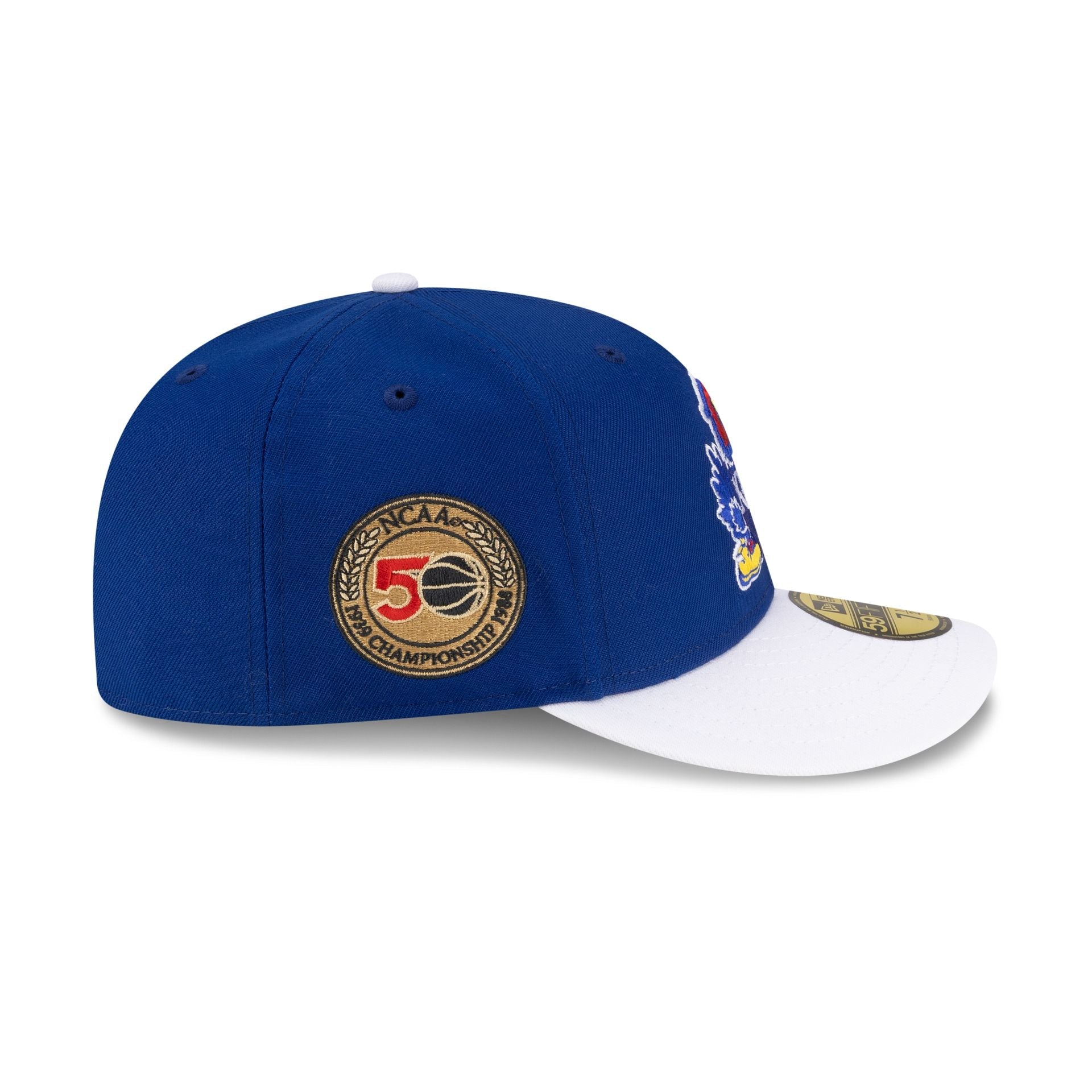 Just Caps College Champions Sidepatch Kansas Jayhawks 59FIFTY Fitted Hat
