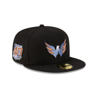 Washington Capitals Black 59FIFTY Fitted Hat