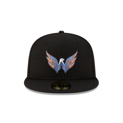 Washington Capitals Black 59FIFTY Fitted Hat