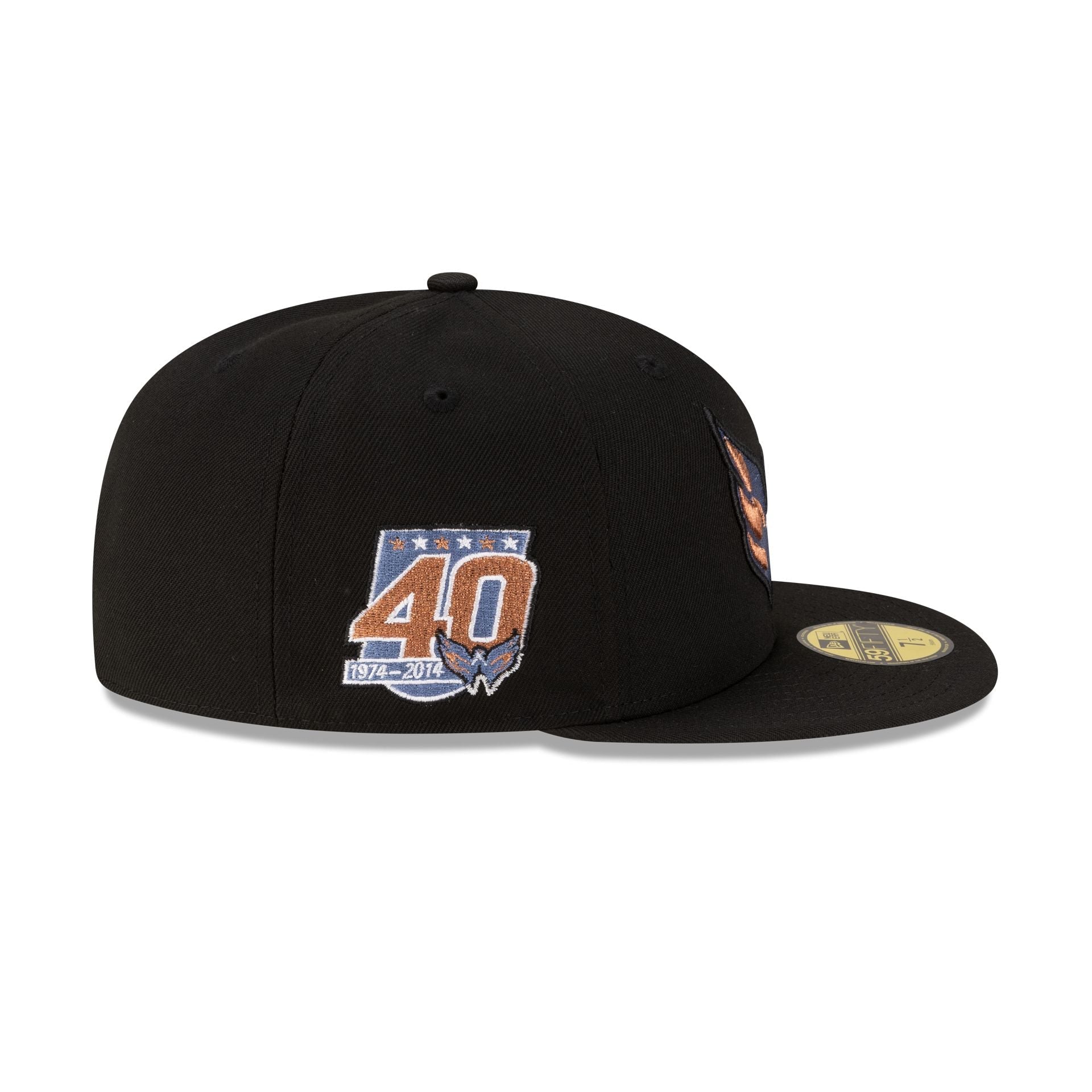 Washington Capitals Black 59FIFTY Fitted Hat