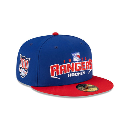 New York Rangers Royal Blue 59FIFTY Fitted Hat