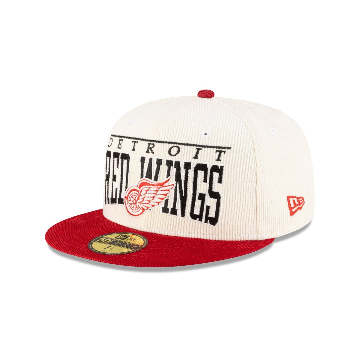 Detroit Red Wings Corduroy Chrome 59FIFTY Fitted Hat
