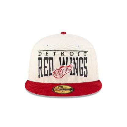 Detroit Red Wings Corduroy Chrome 59FIFTY Fitted Hat