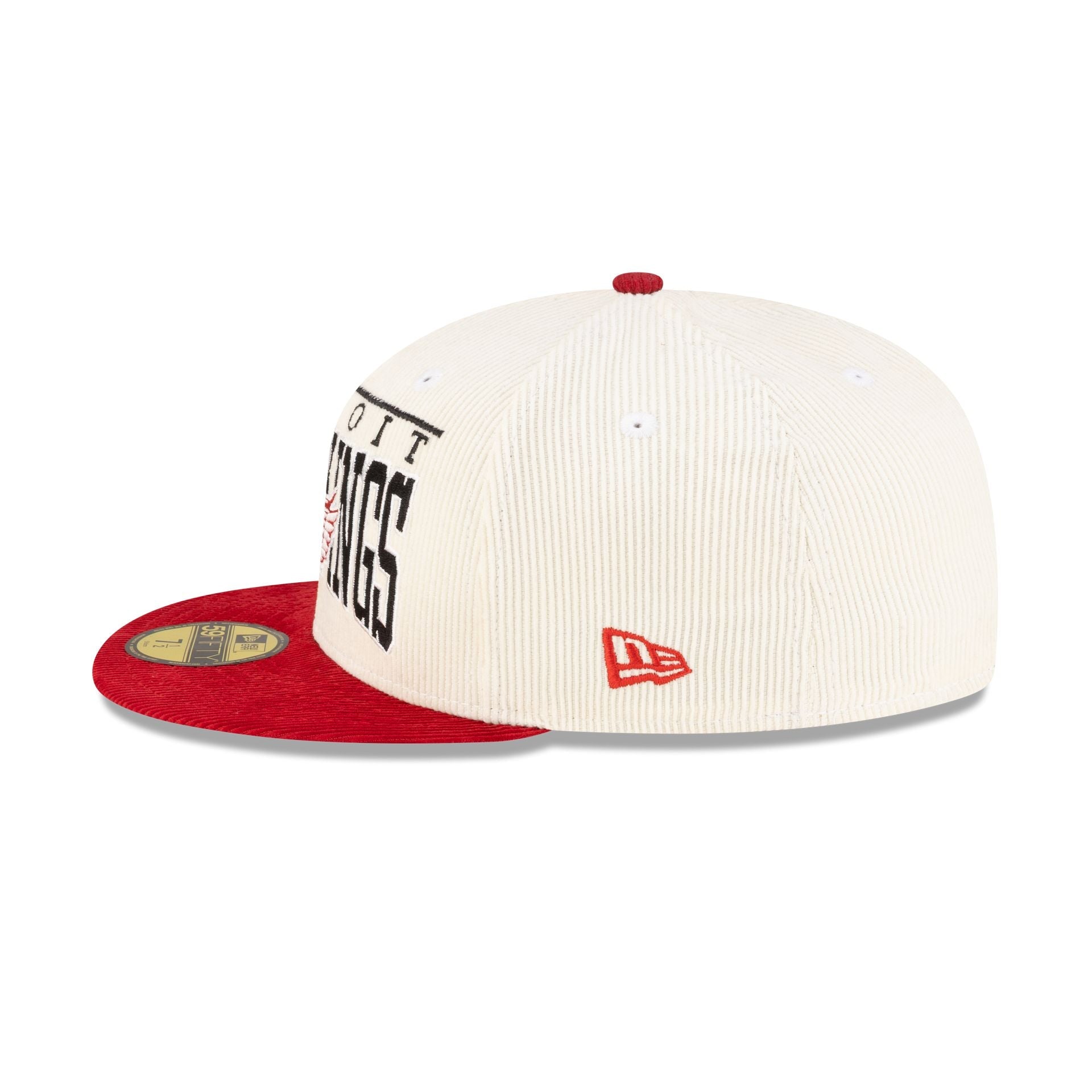Detroit Red Wings Corduroy Chrome 59FIFTY Fitted Hat