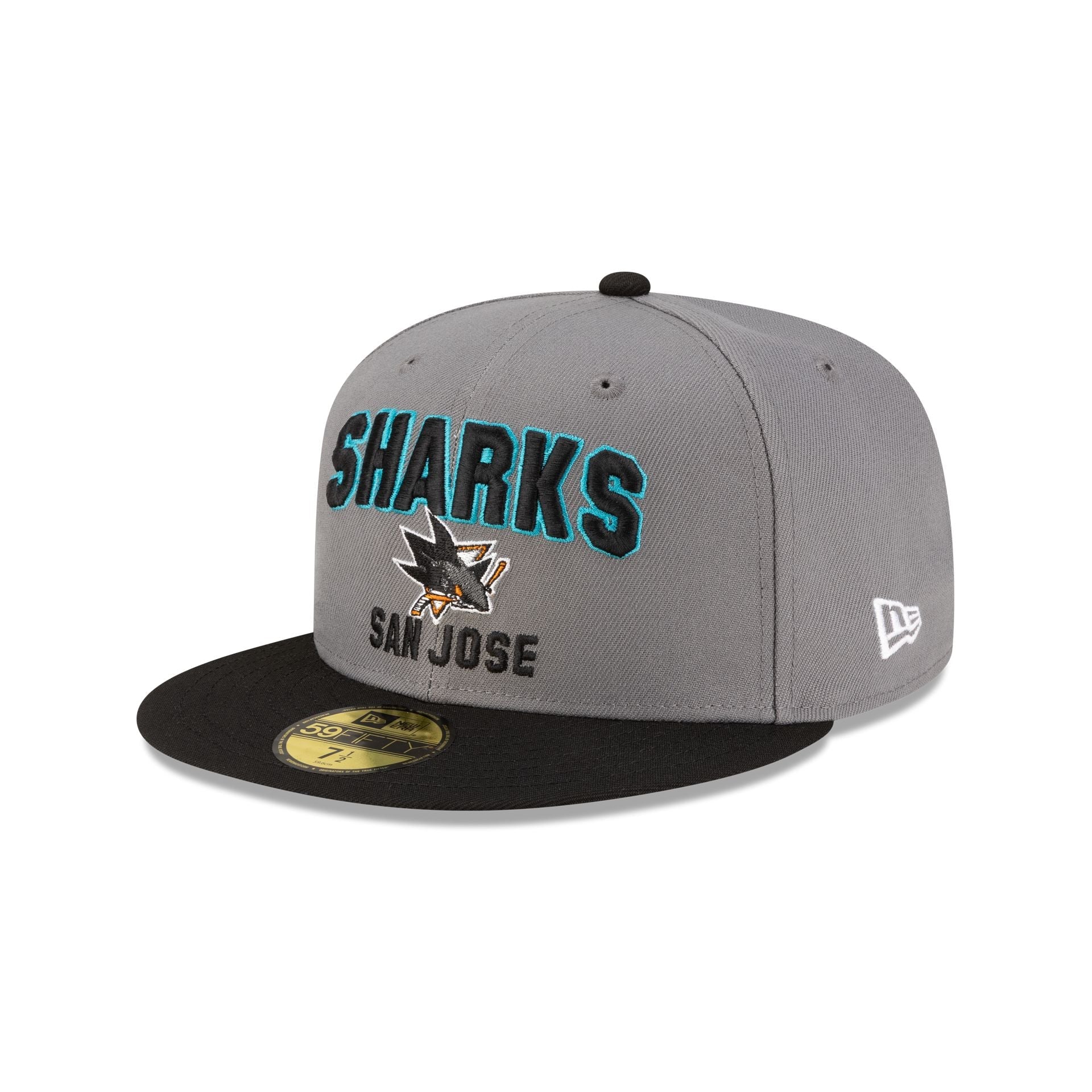San Jose Sharks Gray 59FIFTY Fitted Hat