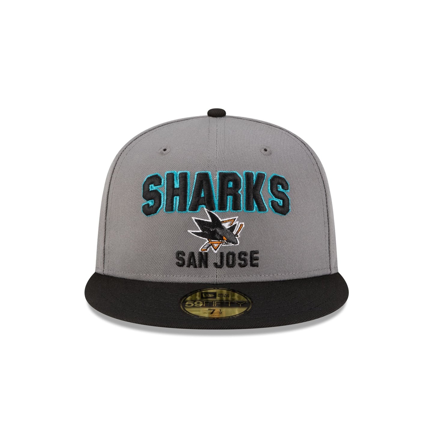 San Jose Sharks Gray 59FIFTY Fitted Hat