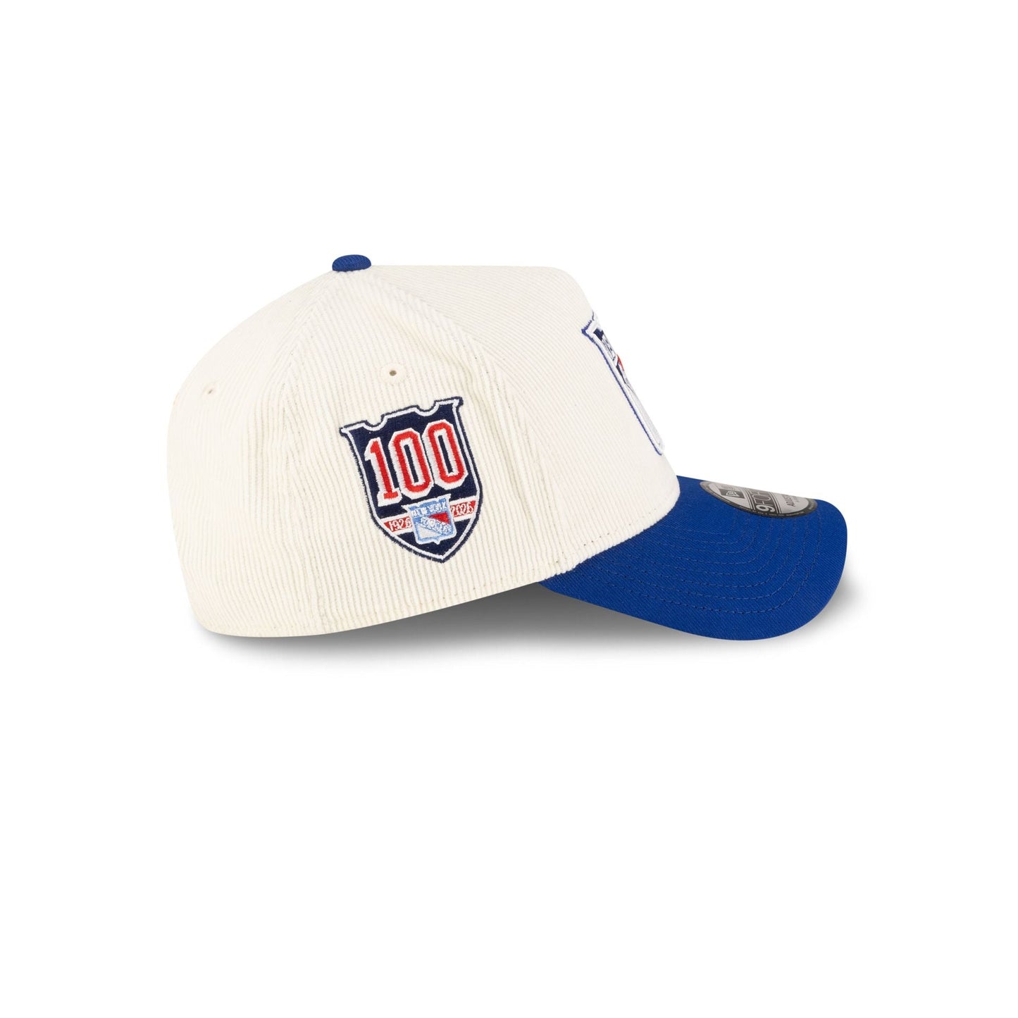 New York Rangers 100th Anniversary Chrome Corduroy 9FORTY A-Frame Snapback Hat
