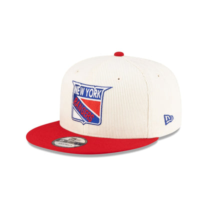 New York Rangers 100th Anniversary Chrome Corduroy 9FIFTY Snapback Hat