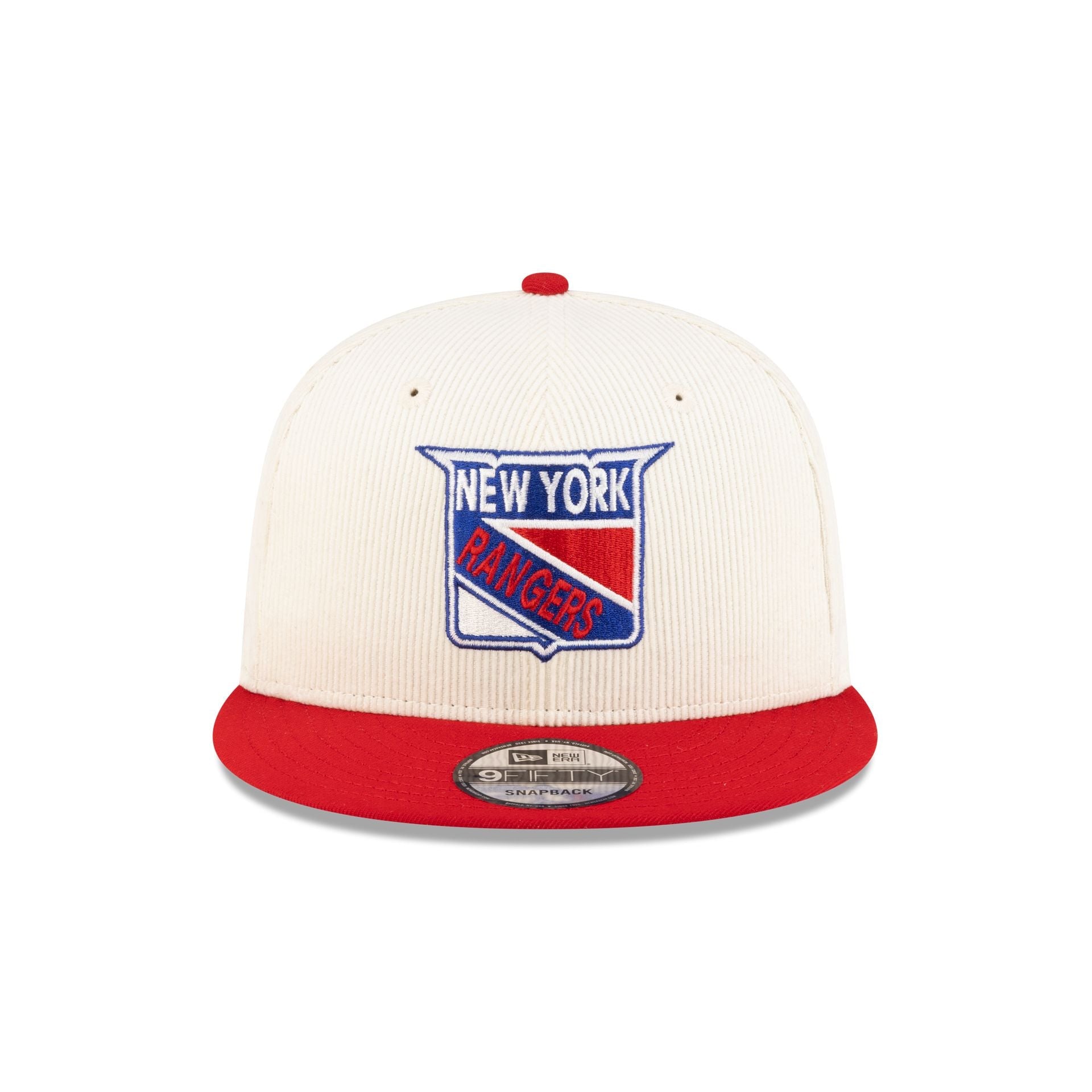 New York Rangers 100th Anniversary Chrome Corduroy 9FIFTY Snapback Hat