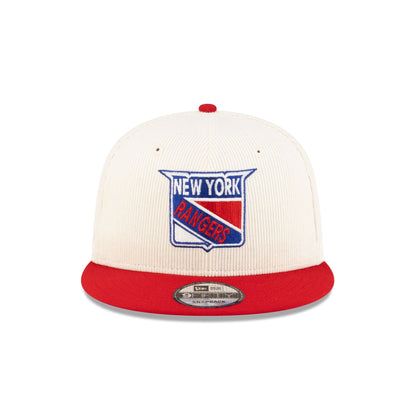 New York Rangers 100th Anniversary Chrome Corduroy 9FIFTY Snapback Hat