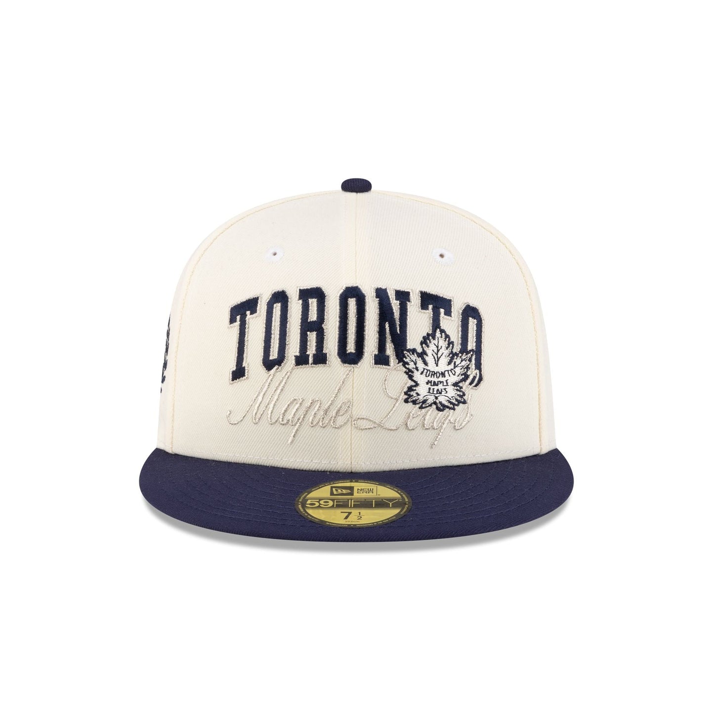 Toronto Maple Leafs Arch Script 59FIFTY Fitted Hat