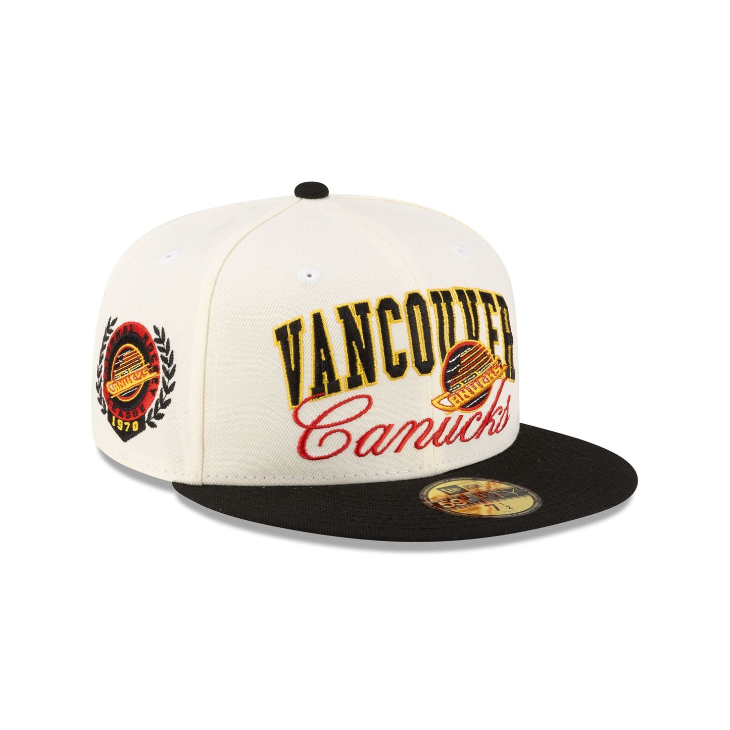 Vancouver Canucks Arch Script 59FIFTY Fitted Hat