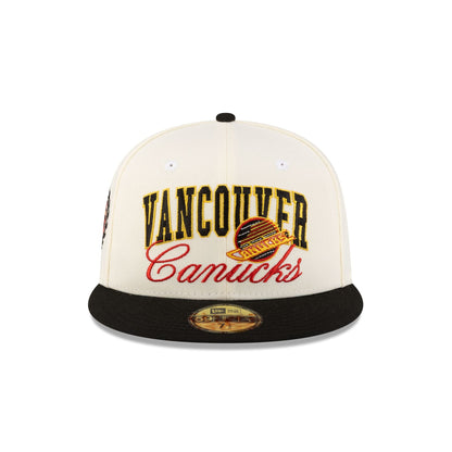 Vancouver Canucks Arch Script 59FIFTY Fitted Hat