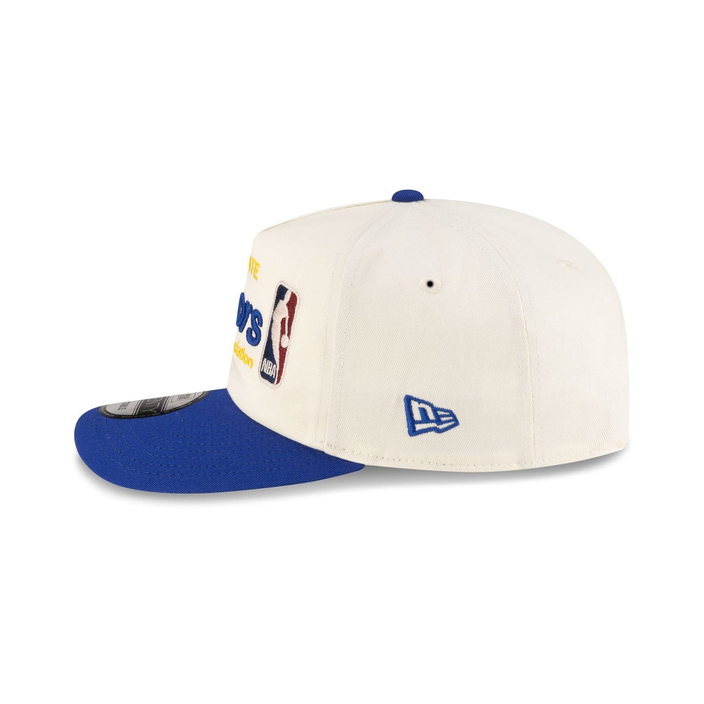 Golden State Warriors 1975-1997 Hardwood Classics Sign Stack Chrome White 19TWENTY Adjustable Hat
