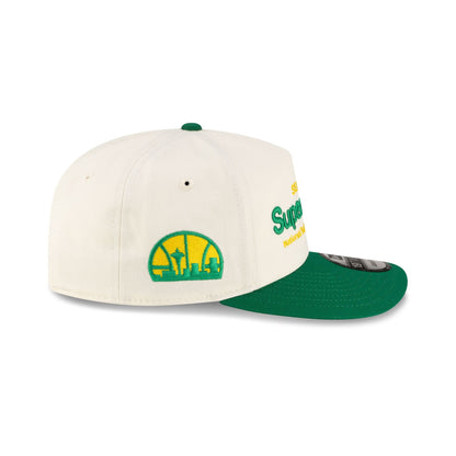 Seattle SuperSonics 1975-1995 Hardwood Classics Sign Stack Chrome White 19TWENTY Adjustable Hat