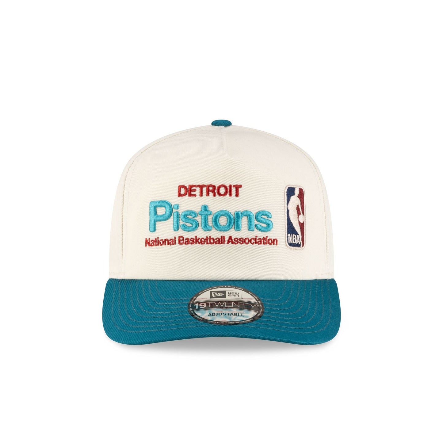Detroit Pistons 1996-2001 Hardwood Classics Sign Stack Chrome White 19TWENTY Adjustable Hat