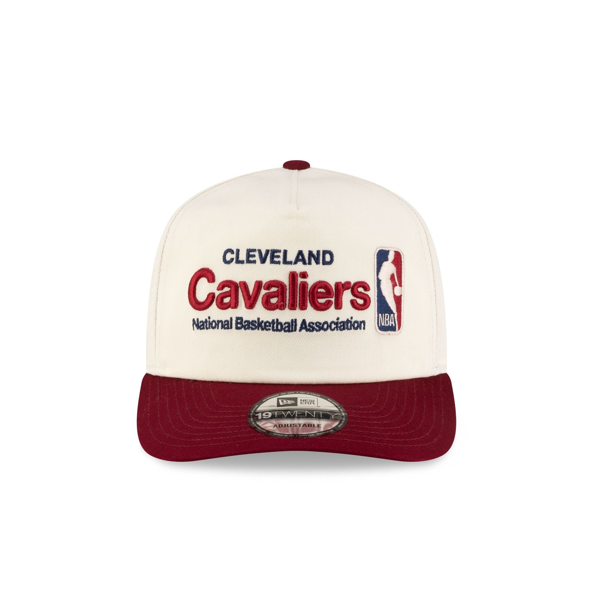 Cleveland Cavaliers 2010-2017 Hardwood Classics Sign Stack Chrome White 19TWENTY Adjustable Hat