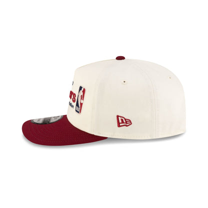 Cleveland Cavaliers 2010-2017 Hardwood Classics Sign Stack Chrome White 19TWENTY Adjustable Hat