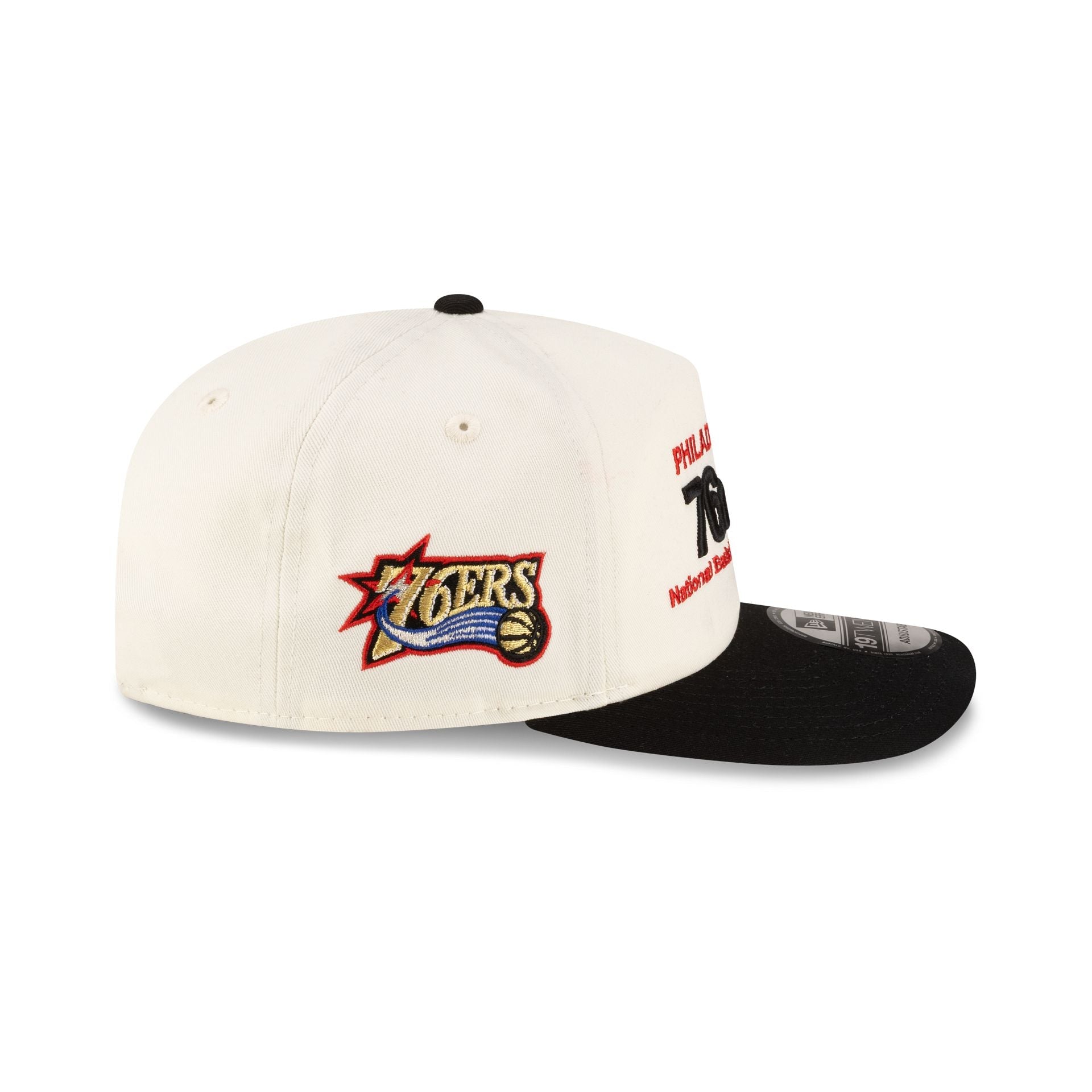 Philadelphia 76ers 1997-2009 Hardwood Classics Sign Stack Chrome White 19TWENTY Adjustable Hat