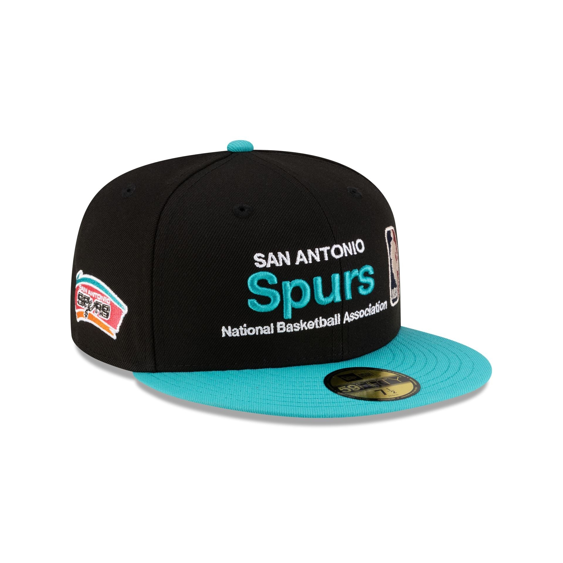 San Antonio Spurs 1989-2002 Hardwood Classics Sign Stack 59FIFTY Fitted Hat