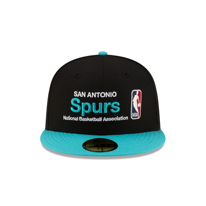San Antonio Spurs 1989-2002 Hardwood Classics Sign Stack 59FIFTY Fitted Hat