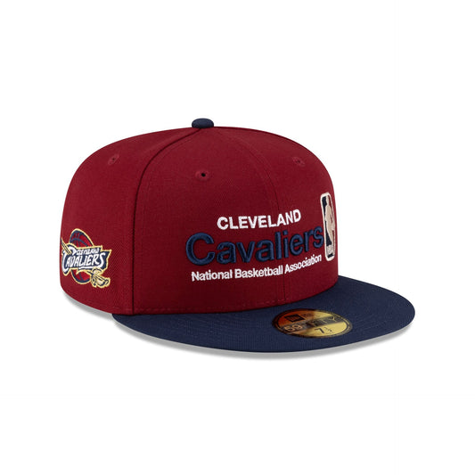 Cleveland Cavaliers 2010-2017 Hardwood Classics Sign Stack 59FIFTY Fitted Hat