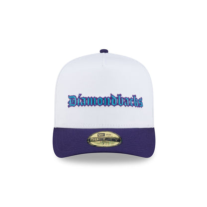 Just Caps Gothic Script Arizona Diamondbacks 59FIFTY A-Frame Fitted Hat