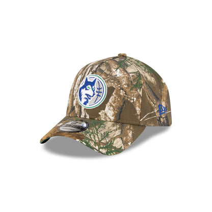 Minnesota Timberwolves 1989-1996 Hardwood Classics Realtree 9FORTY A-Frame Snapback Hat