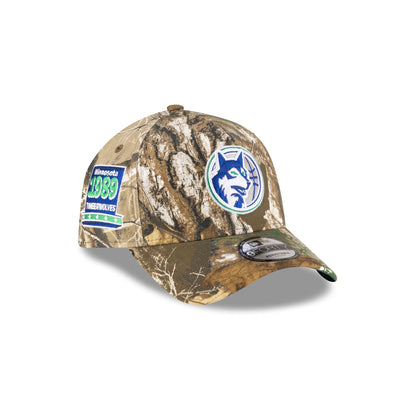 Minnesota Timberwolves 1989-1996 Hardwood Classics Realtree 9FORTY A-Frame Snapback Hat