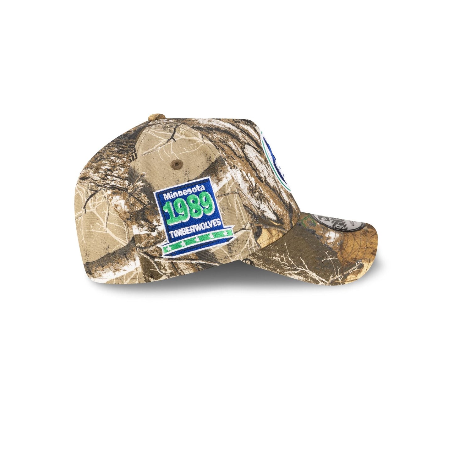 Minnesota Timberwolves 1989-1996 Hardwood Classics Realtree 9FORTY A-Frame Snapback Hat