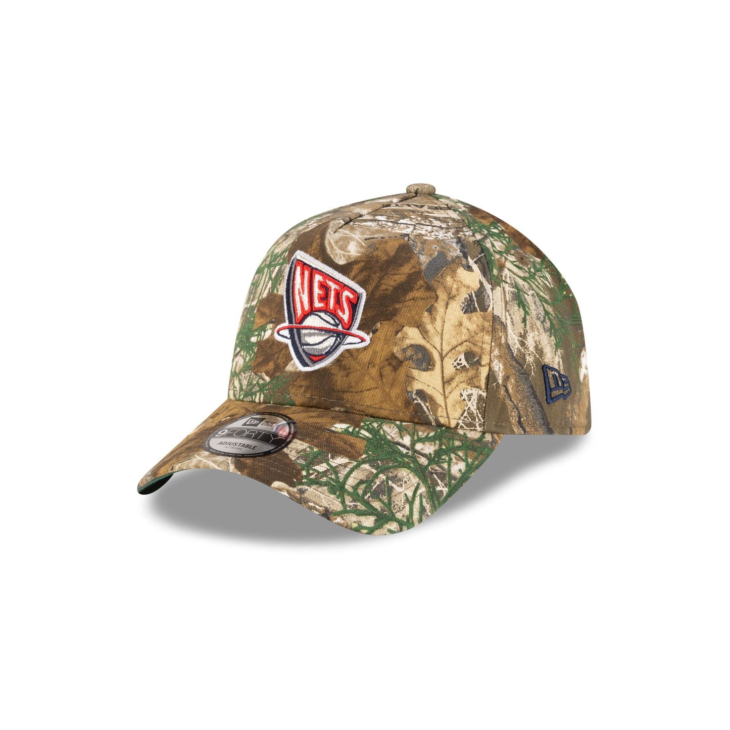 New Jersey Nets 1997-2012 Hardwood Classics Realtree 9FORTY A-Frame Snapback Hat
