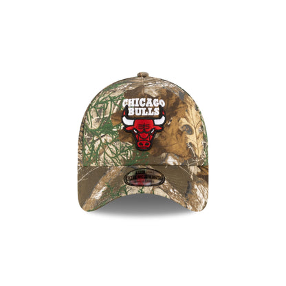 Chicago Bulls 1966-Present Hardwood Classics Realtree 9FORTY A-Frame Snapback Hat