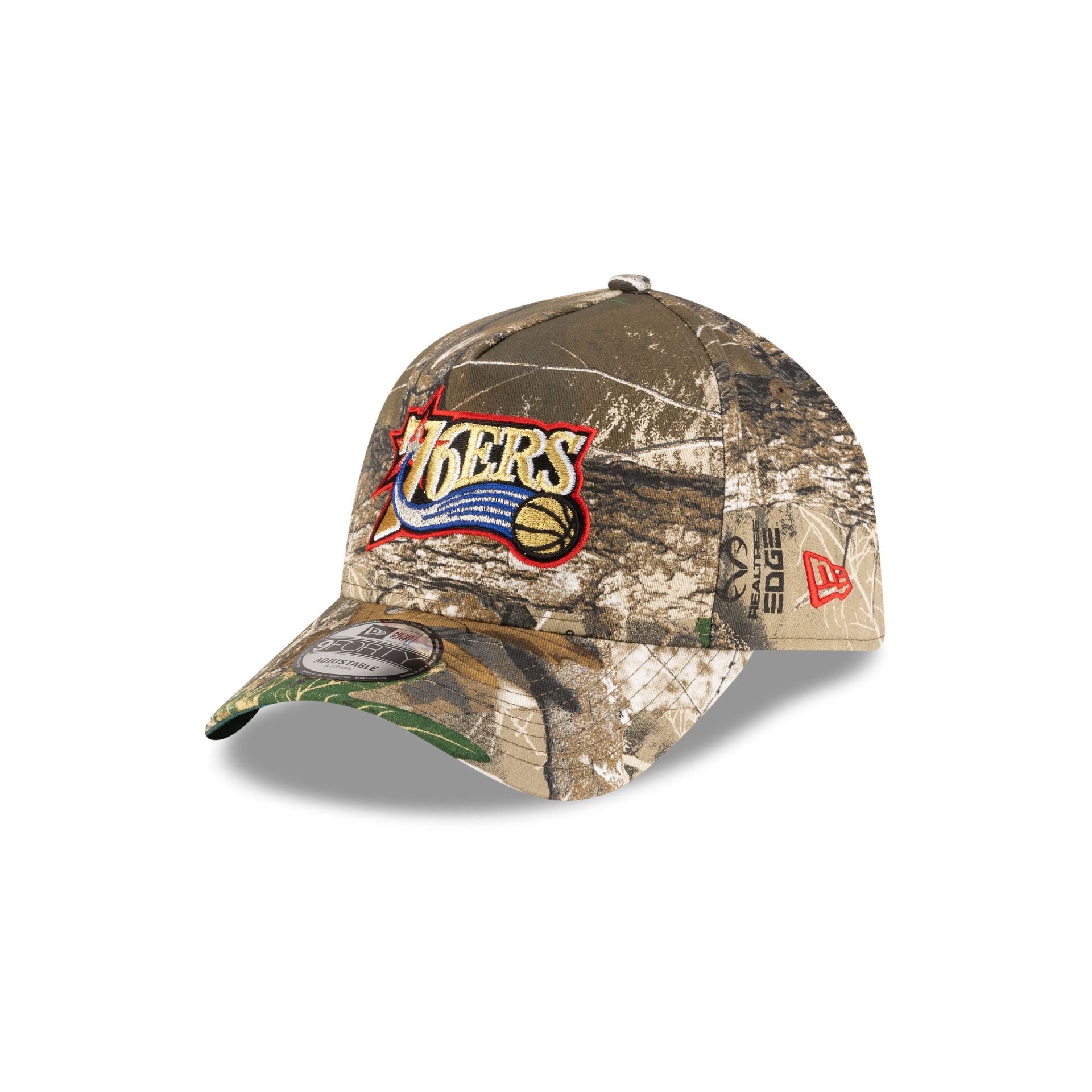 Philadelphia 76ers 1997-2009 Hardwood Classics Realtree 9FORTY A-Frame Snapback Hat